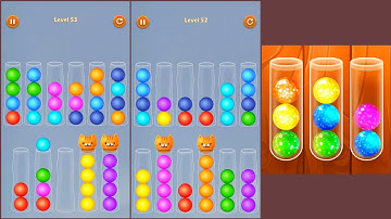 Ball Colour Sort Puzzle Gameplay 23, New Android Games  ios Walkthrough Simulator Think Brain