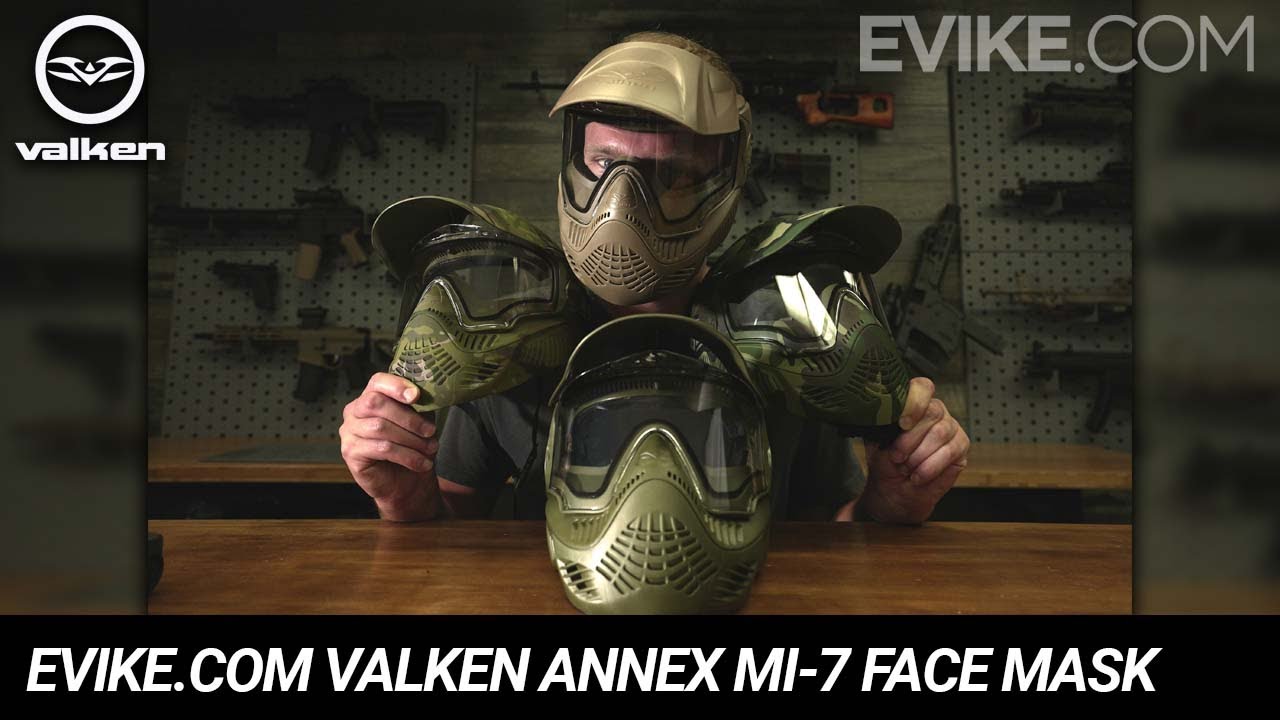 Evike.com Exclusive Valken Annex MI-7 ANSI Rated Full Face Mask with ...