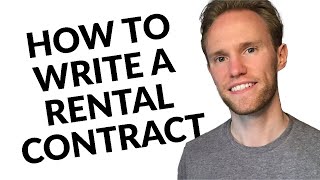 How To Write A Rental Contract