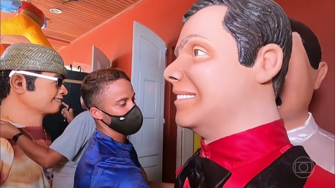 Matéria da Globo Nordeste sobre os bonecos gigantes de Olinda 12/02/2022