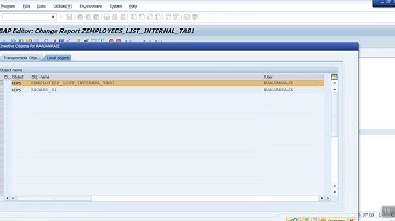 SAP ABAP - Describe Modify InternalTable