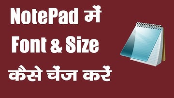 How To Change Font Style Notepad Me Font Kaise Change Kare