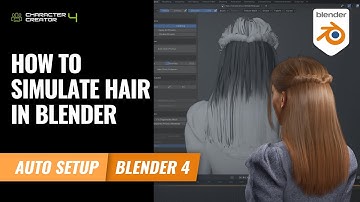 How to simulate hair and setup spring rig in CC4 & Blender | Character Creator 4 Tutorial