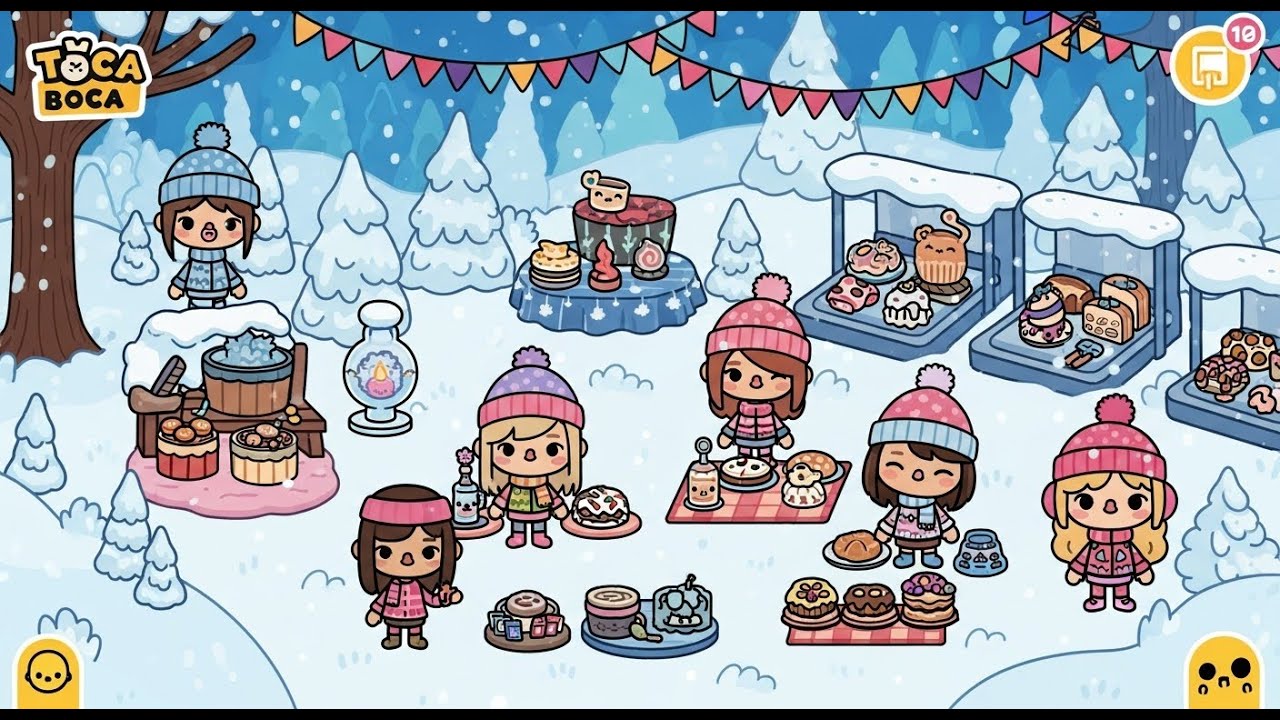 Toca Boca Winter Wonderland Picnic Challenge LIVE! | Cozy Snow ...