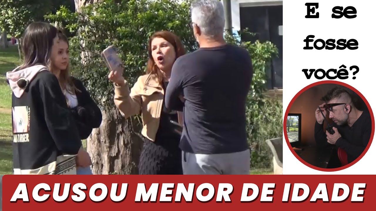 MULHER ACUSA MENOR NO PARQUE! | EXPERIMENTO SOCIAL TESTE #experimentosocial #testesocial