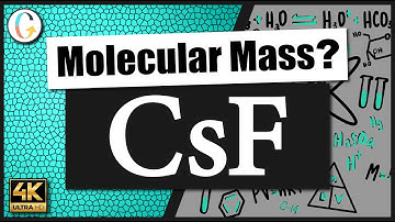 How to find the molecular mass of CsF (Cesium Fluoride)