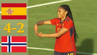 Spain vs Norway 4-2 All Goals & Highlights - Women's International Friendly 2023