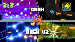 Dash vs Dash v2 [Full Comparison] | Geometry Dash 2.2