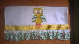 Barrado de Pano de Prato de Coruja com Babado