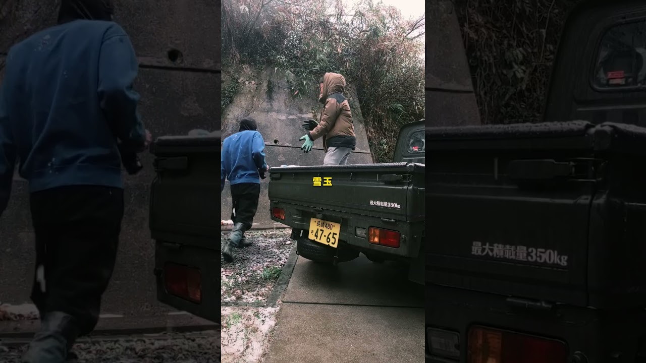 ⛄️雪はワクワクするね〜！ #長崎移住生活