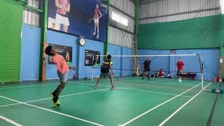 Kids Vs Young Highlights of doubles Badminton match #badminton #smash #rally #sports #badmintonlover