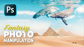 How to Create a Desert Whale Fantasy Photo Manipulation | Photoshop Speed ART #3