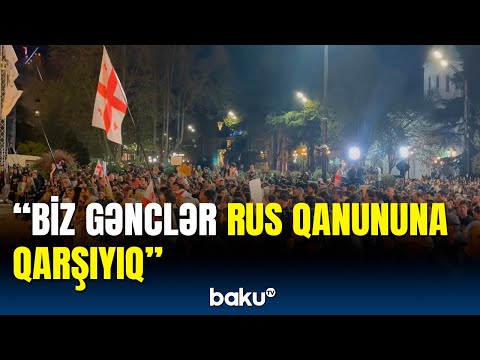 Gürcüstanda etiraz aksiyalarının növbəti dalğası başladı