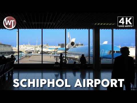Amsterdam, Netherlands | Schiphol Airport | Airport Walk 4K
