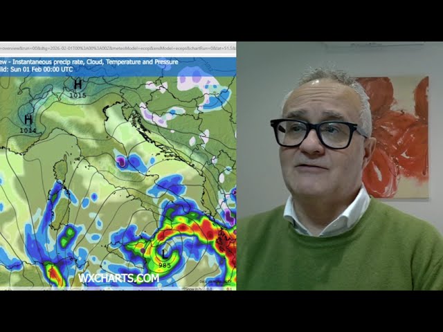 previsione in Abruzzo per il weekend del 31 gennaio e 1 febbraio