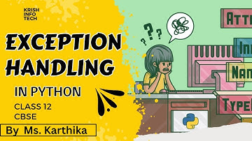 CBSE CLASS 12 Computer Science |  Exception Handling in Python | Tamil