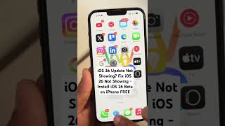 ios 26 beta version not showing in 2025 #shorts #howtosolve