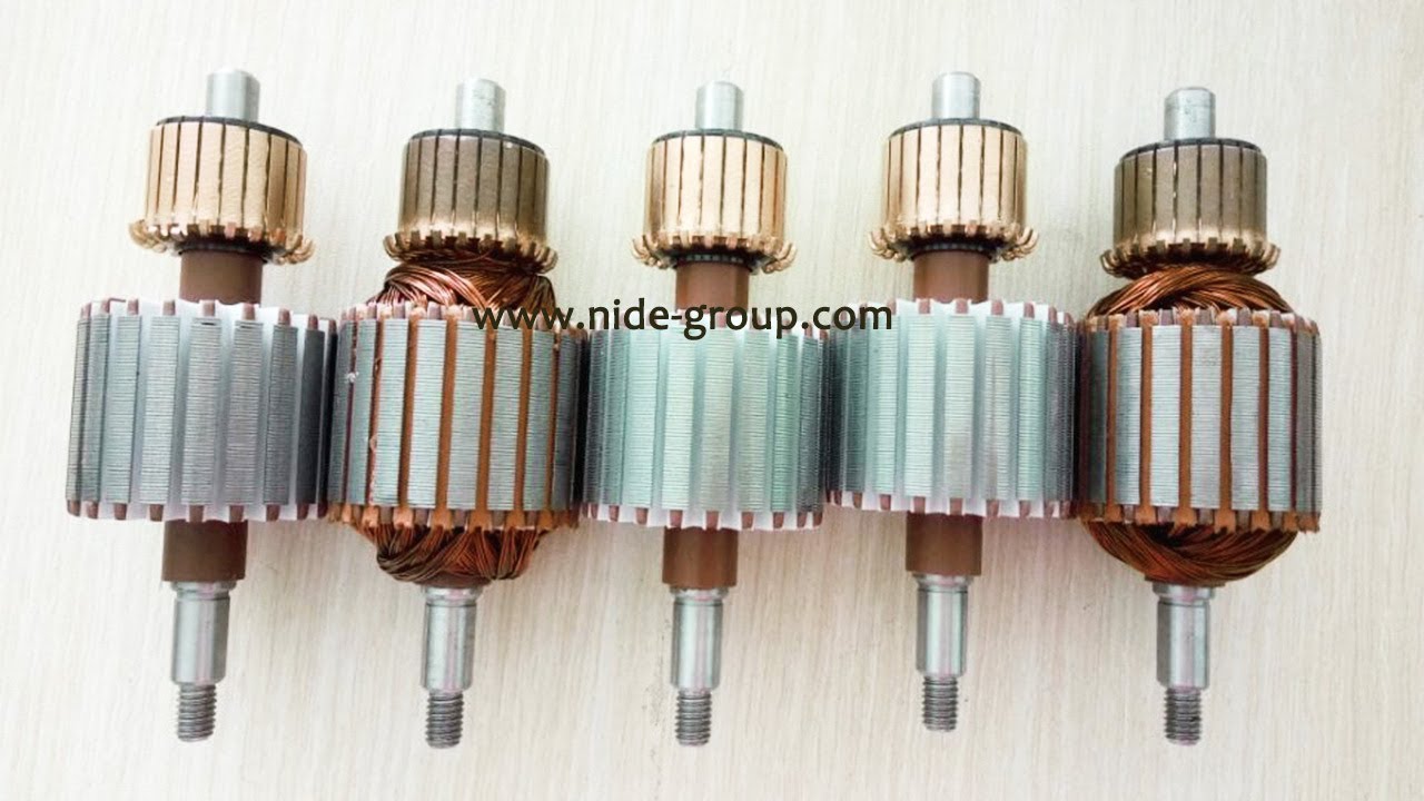 Automatic motor coil winding machine / armature winding machine YouTube