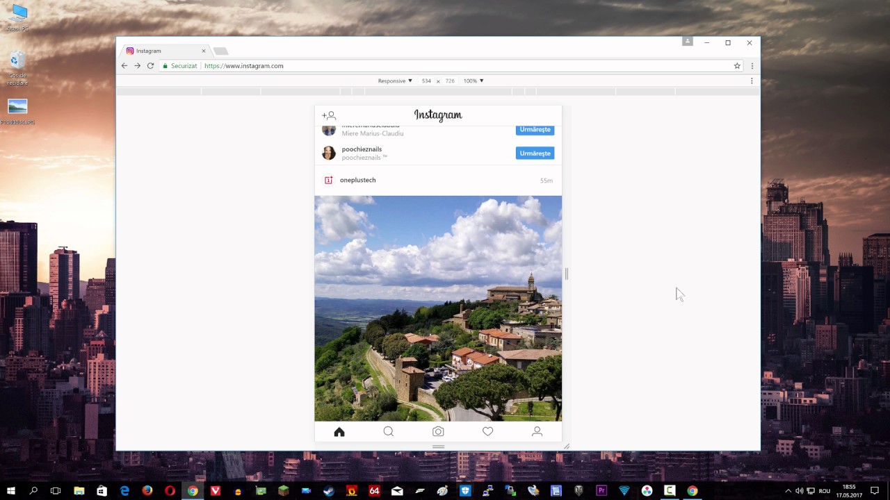 Cum pui poze pe Instagram de pe calculator - fără aplicații sau extensii
