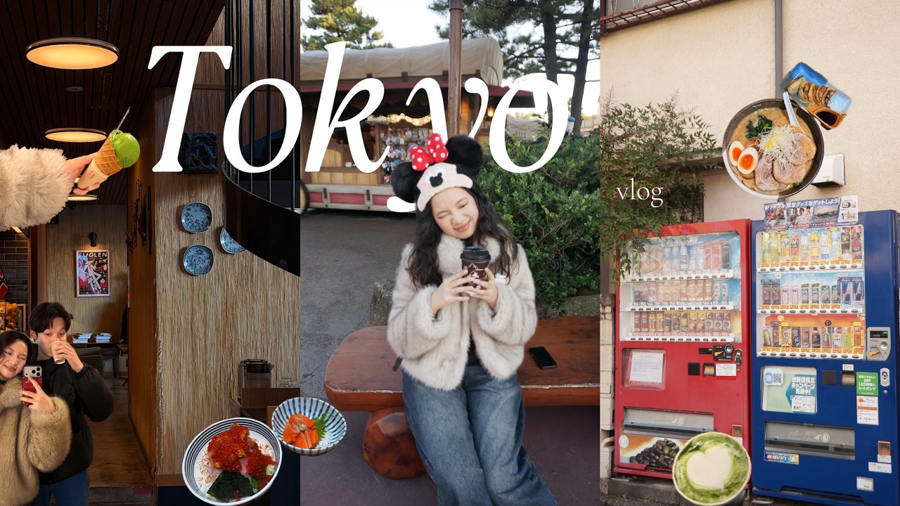 Tokyo Vlog🇯🇵🗼｜終於來迪士尼了、一直吃拉麵、吃到好吃早午餐太過癮、每天晚上宵夜都是泡麵