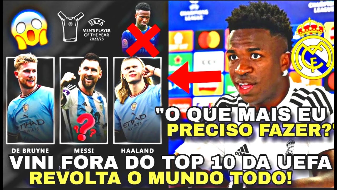 Uefa divulga melhores jogadores na temporada 22/23 sem Vinicius