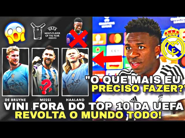 Uefa divulga melhores jogadores na temporada 22/23 sem Vinicius Junior