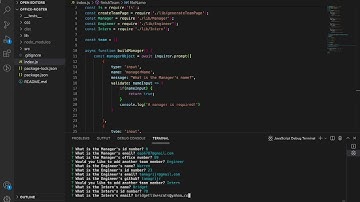 Office Roster HTML  Generator (node, jest, inquirer)