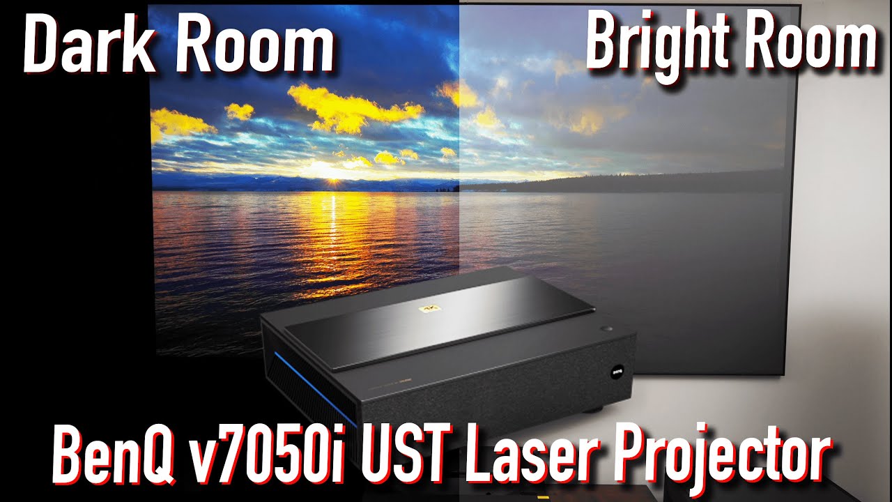 BenQ V7050i 4K UST Laser Projector Performance Review - YouTube