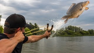 Настрелял мешок САЗАНОВ 20 мая 2026 г. «рыбалка с лодки на рогатку»«slingshot fishing» #fishing 