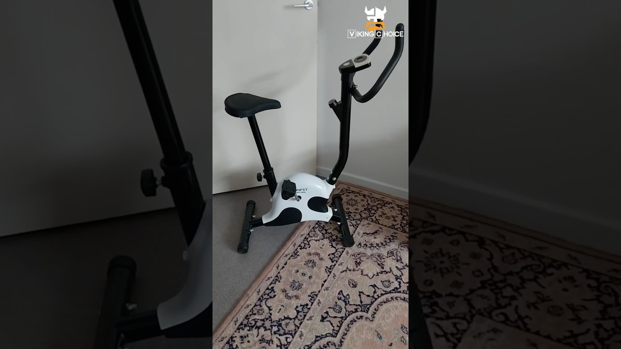 Viking Choice Exercise Bike with Training Computer – Indoor Home Workout Bike up to 100 kg