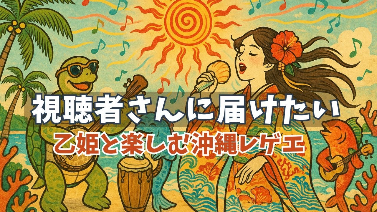 🍉 乙姫と楽しむ夏の沖縄レゲエ｜Japanese Reggae Folktale Vibes for Chill Time