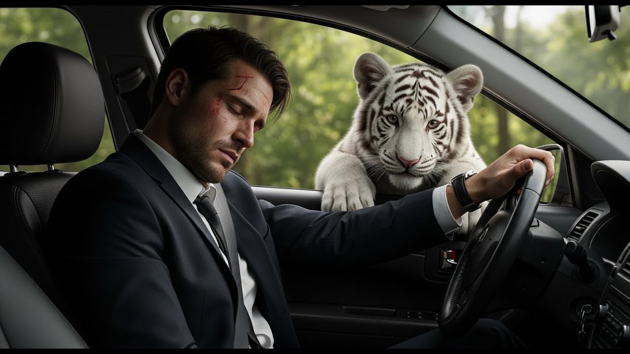 Tiger Cub Saves Man From Deadly Jungle Road Car Crash – What Happened Next Will Shock Animal Lovers!