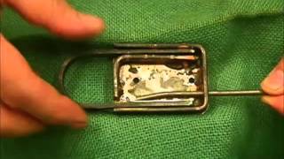 the mechanism of a roman and medieval padlock