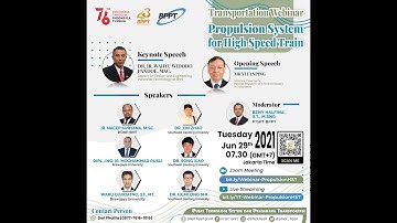 Webinar Internasional #1 Propulsion System for High Speed Train