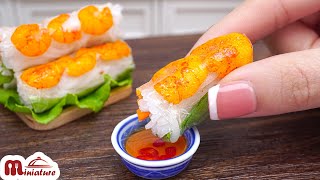 Yummy Miniature Vietnamese Spring Rolls Recipe | ASMR Cooking Mini Food