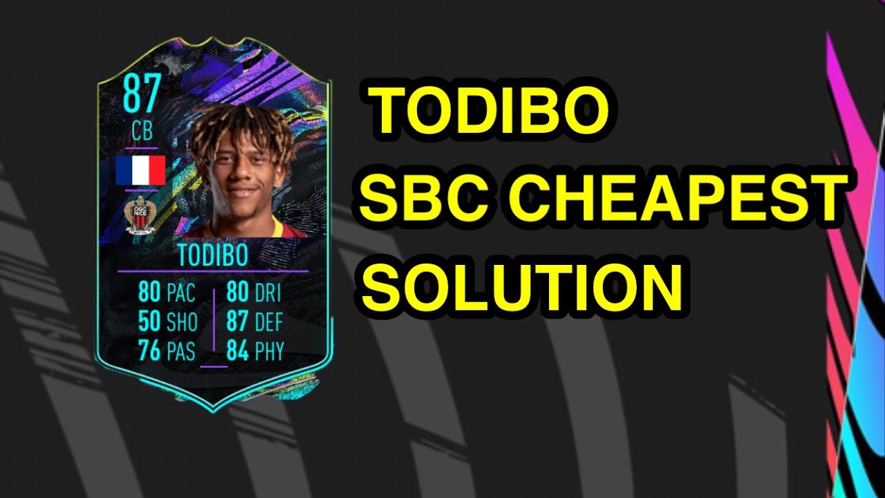FIFA 21 FUTURE STARS TODIBO SBC CHEAPEST SOLUTION