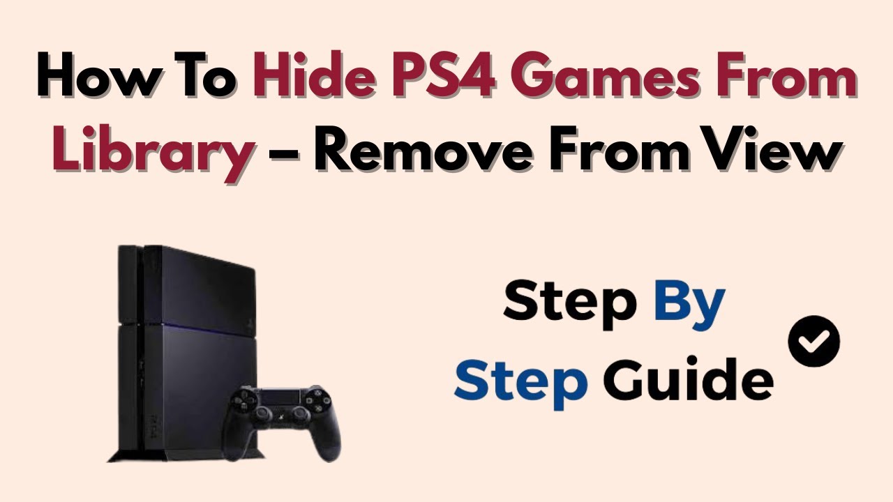 Как скрыть игры PS4 из библиотеки — Удалить из вида