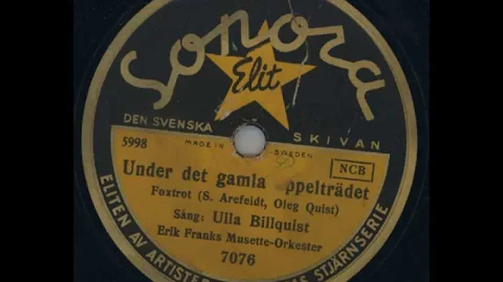 Ulla Billquist Erik Franks Musette orkester - Unde...