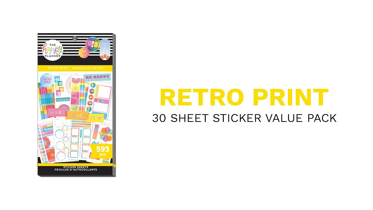 10,30,50 Pcs Vintage Sticker Pack, Retro Planner Stickers, Vinyl