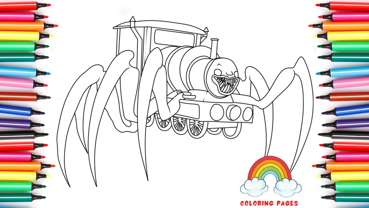 Choo-Choo Charles coloring pages