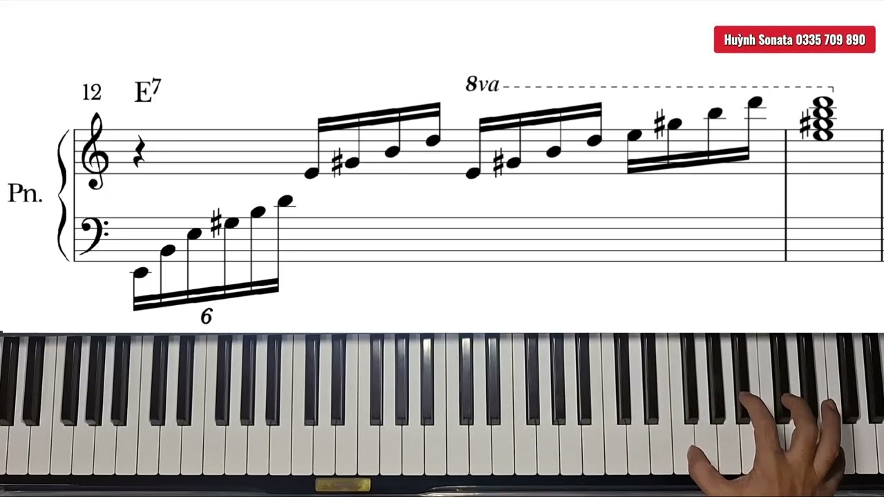 Piano đệm hát chạy ngón