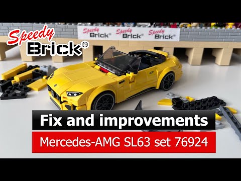 Lego Speed Champions Mercedes-AMG SL63 Fix and Improvements #76920