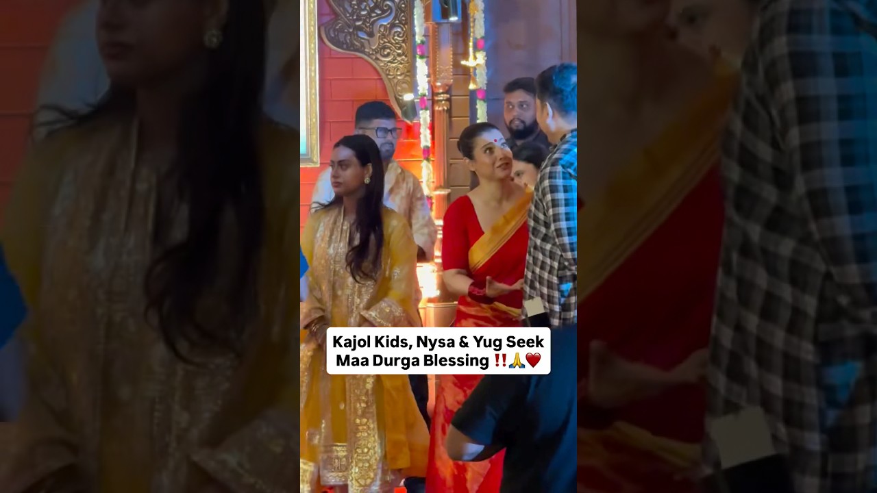 Nysa And Yug Devgan At Durga Puja Panday❤️ 