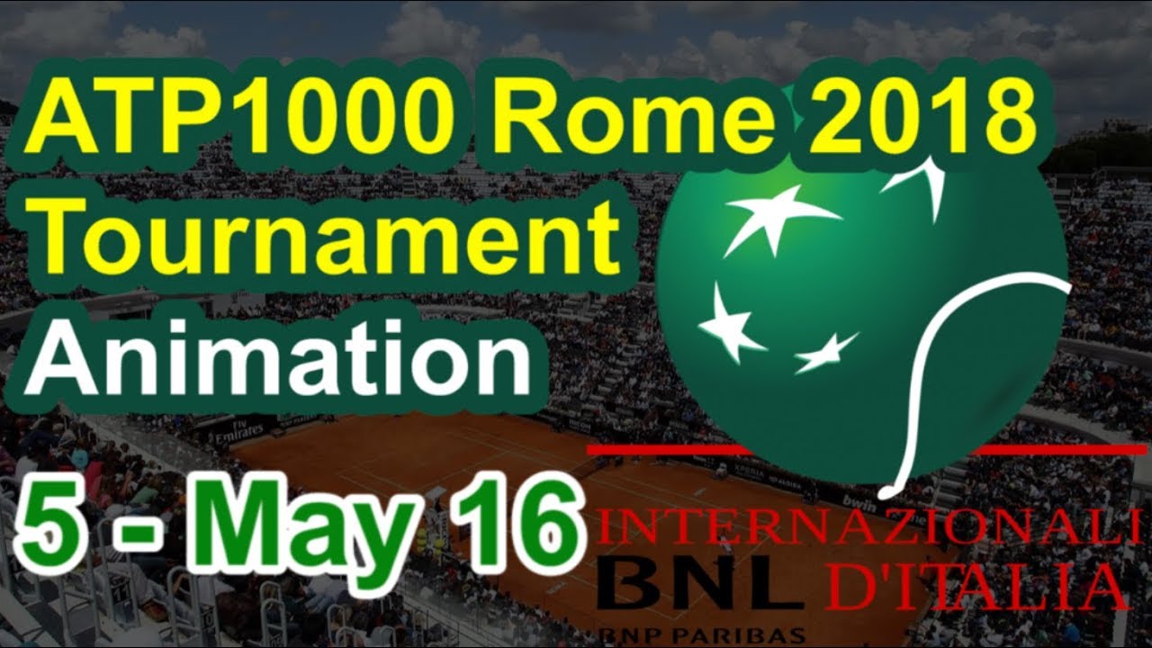 5🎰 F&M ATP 1000 Rome 2018 ➖ Main Draw & Rounds Animation May 16 ➖ Internazionali d'Italia BNL 2018 🎰