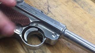 Luger P08 grip fitting