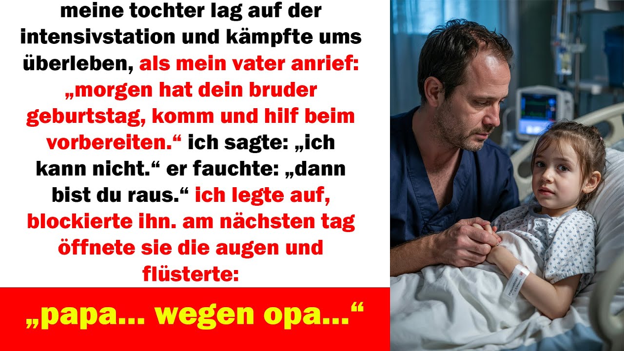 meine tochter lag im koma – dann flüsterte sie: „papa… ich muss dir was über opa sagen…“