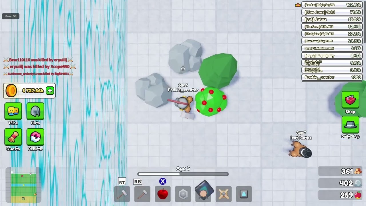 Crazy tribe survival video from the #3 best player 