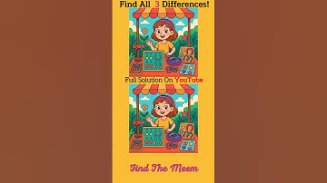 Only 1% Can Spot All 3 Differences! Can You? 👀🧠#SpotTheDifference  #find #puzzle