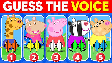 Guess the Peppa Pig Characters by Their Voice 🐷✅ ~ Peppa Pig Quiz #3