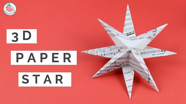 🌟 How to Make a Simple 3D Paper Star Craft (Tutorial) - Narrated Step-by-Step Instructions!